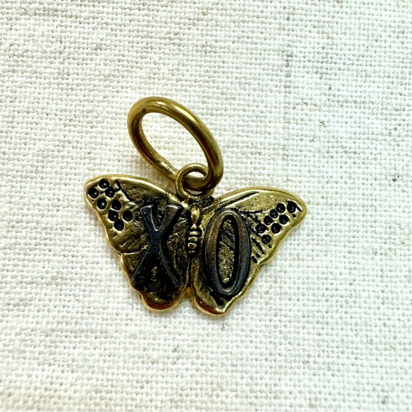 ⚡️NWT WAXING POETIC XO Butterfly Charm Brass and Sterling Silver 925 - Picture 7 of 8